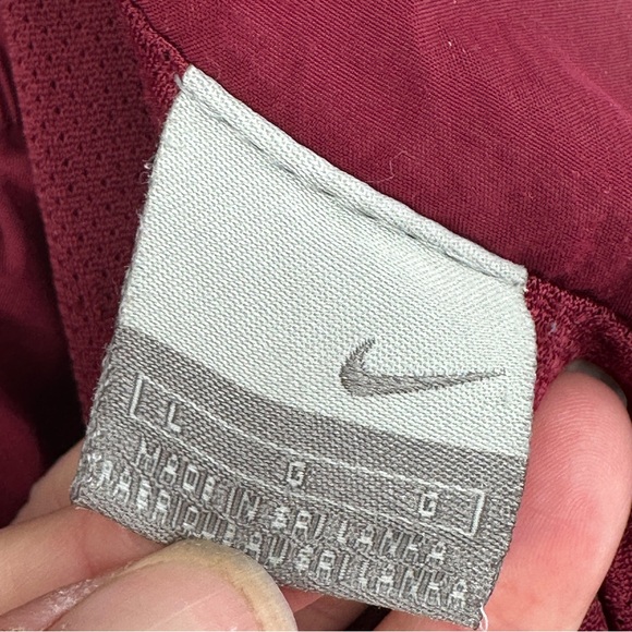 Men’s Vintage Nike Maroon Two-Piece Track Jacket and Pants Set Warmups Athletic - Picture 14 of 16